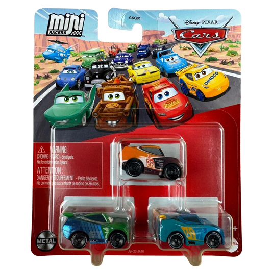 Disney/Pixar Cars Mini Racers - Jim Reverick, Tim Treadless & Michael Rotor