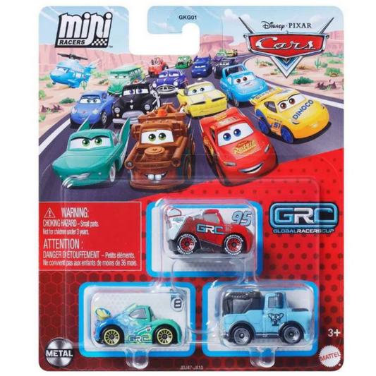 Disney/Pixar Cars Mini Racers - Carla Veloso, Lightning McQueen & Mater