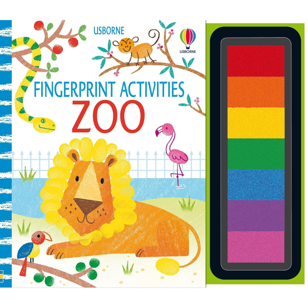Libro de actividades - Actividades de huellas dactilares Zoo