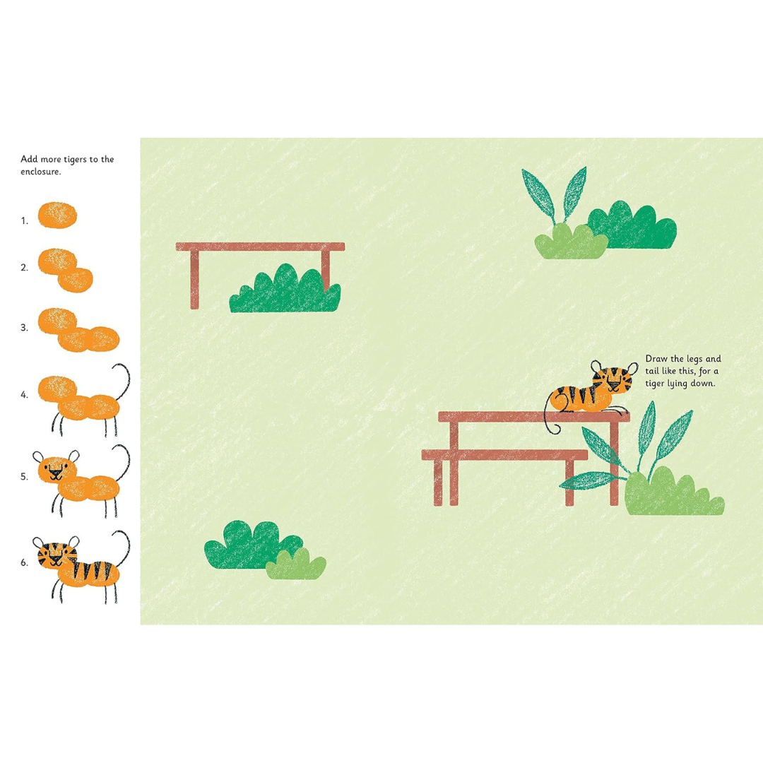 Libro de actividades - Actividades de huellas dactilares Zoo