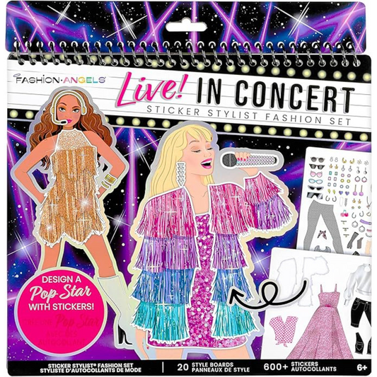 Fashion Angels - Live! in Concert Juego de calcomanías de estilista de moda