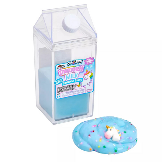 Cra-Z-Slimy Milk Carton Character Unicorn Slimes and Putties - 3pc