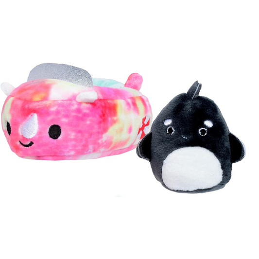 Squishville - Mini Squishmallow Vehículo Kai in Boat
