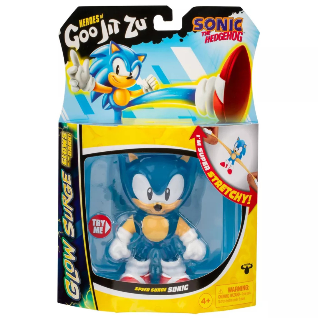 Heroes of Goo Jit Zu Stretchy Sonic the Hedgehog Glow Surge