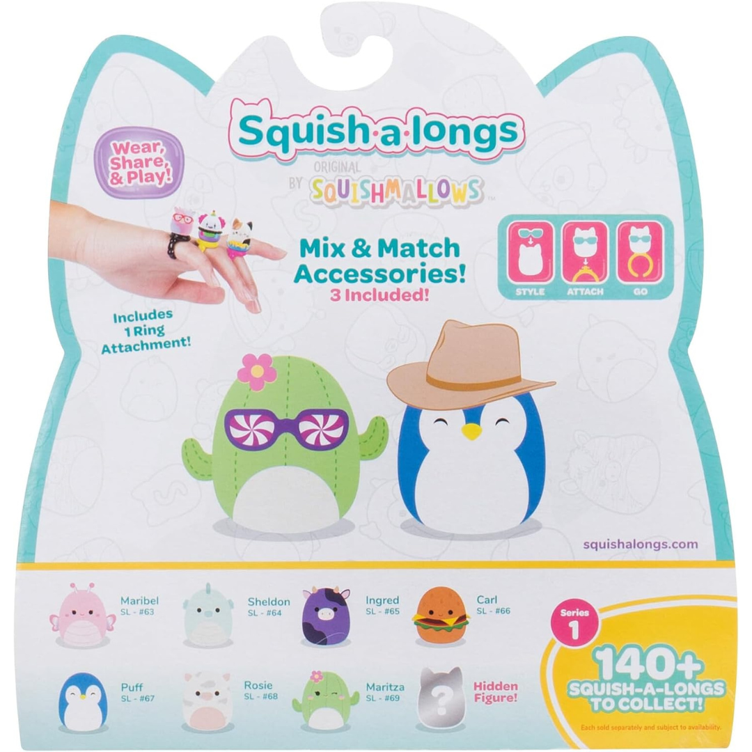 Squishmallows - Squish-a-longs nuevo tamaño de 1 pulgada