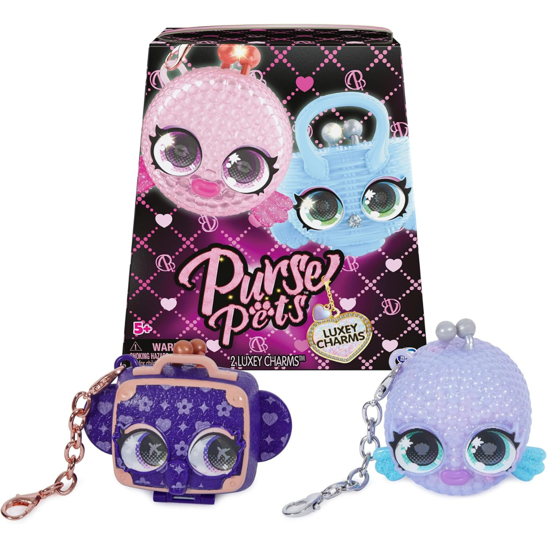 Purse Pets - Luxey Charms Llaveros (Paquete de 2)