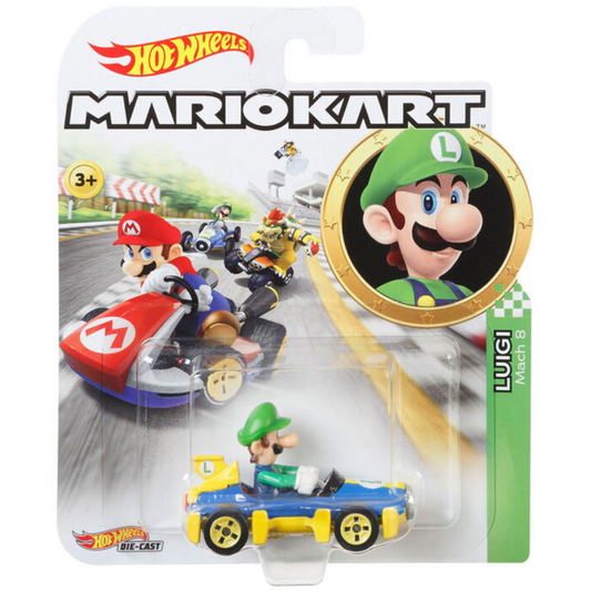 Hot Wheels Mario Kart - Luigi Mach 8