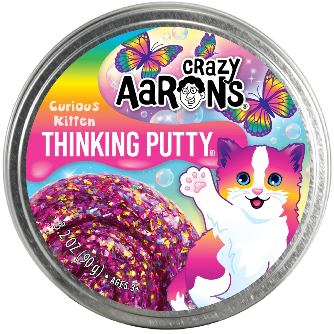 Crazy Aaron's Curious Kitten Thinking Putty