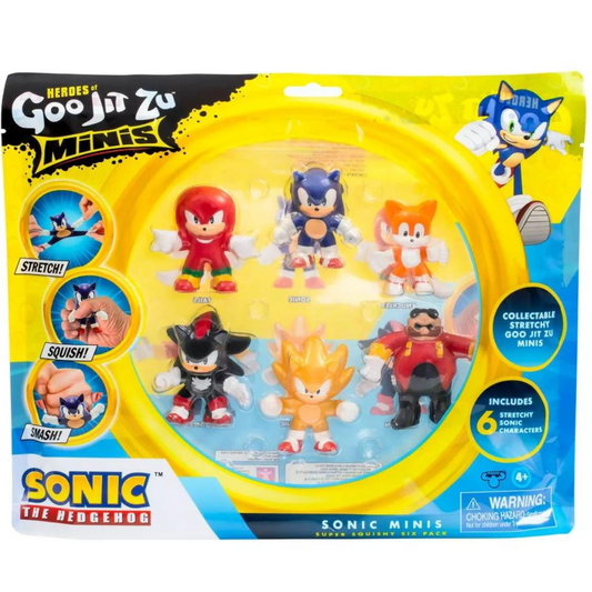 Heroes of Goo Jit Zu Mini Pack Stretchy - Sonic the Hedgehog Set 6pk
