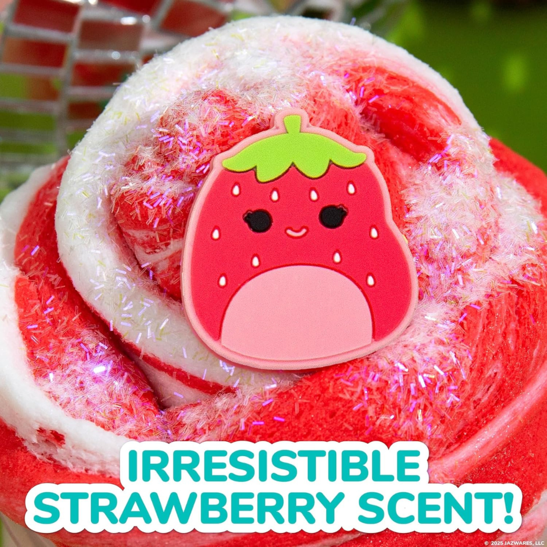Squishmallows - Slime Scarlet The Strawberry Premium Nube Roja