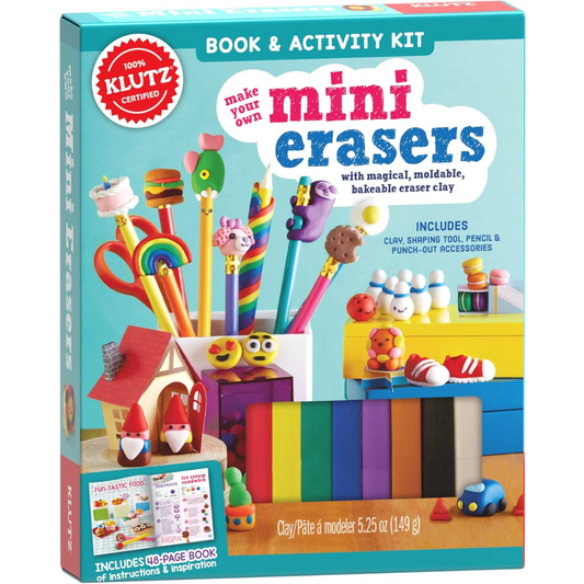 Make Your Own Mini Erasers - Incluye 8 colores de arcilla de borrador