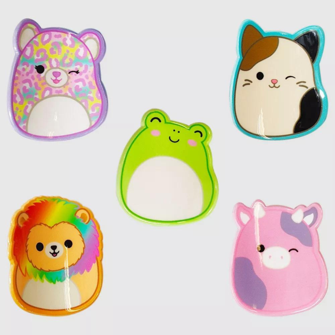 Squishmallows Mini Ganchos - 5 unidades