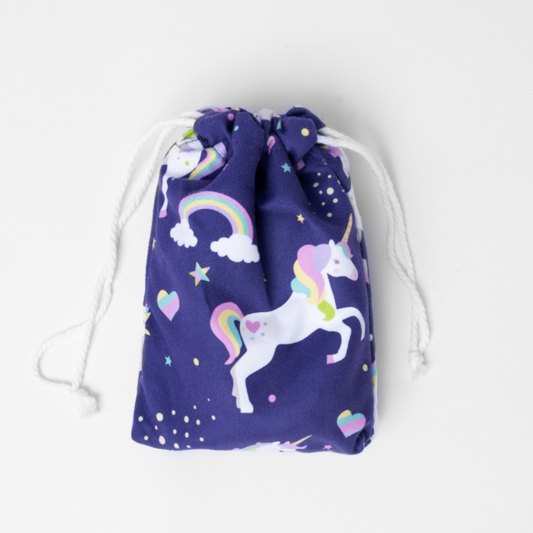 Toalla Capucha Unicornio Azul 4-7 Años