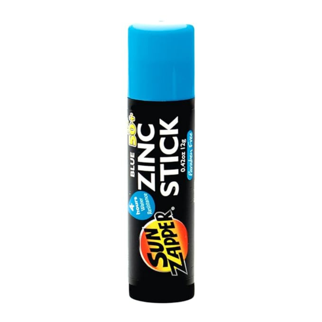 Sun Zapper Zinc Stick - Protector solar mineral de color azul SPF50+ UVA/UVB