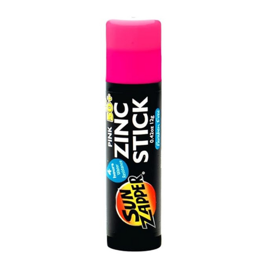 Sun Zapper  Zinc Stick - Protector solar mineral de color rosado SPF50+ UVA/UVB