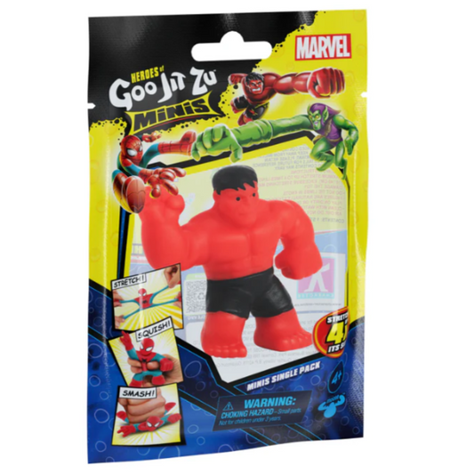 Heroes of Goo Jit Zu Mini Pack Stretchy - Red Smash Hulk