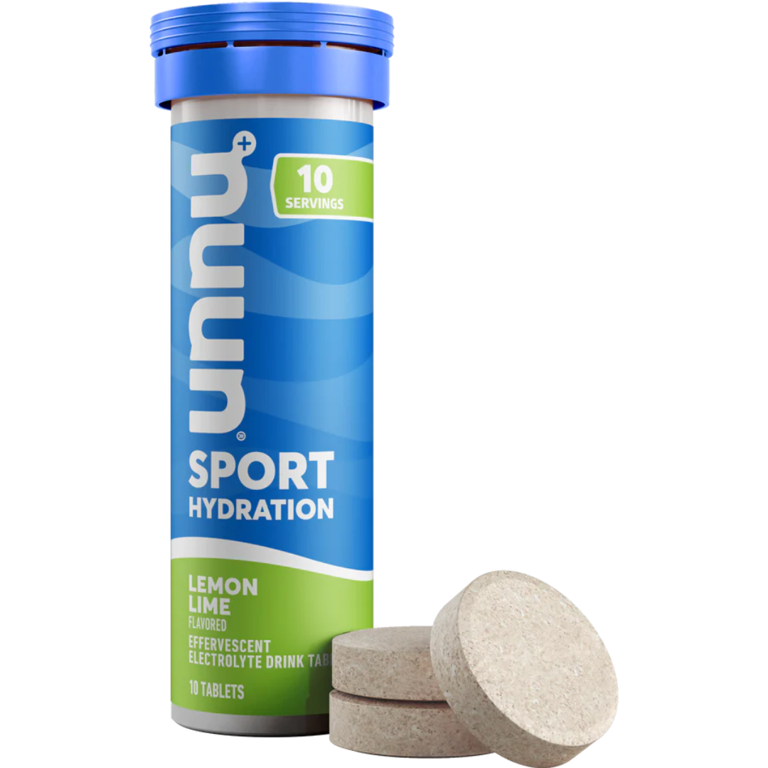 NUUN Sport Hydration - 10 Tabletas de electrolito (Lemon Lime)