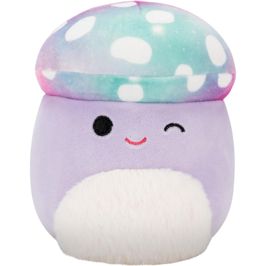 Peluche Squishmallows 5" - Minya the Purple Galaxy Mushroom