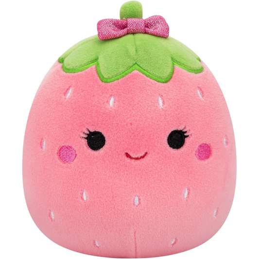 Peluche Squishmallows 5" - Cherleen la fresa rosa