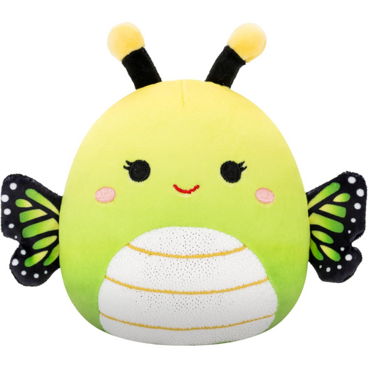 Peluche Squishmallows 5" - Kirsty la mariposa monarca verde degradado
