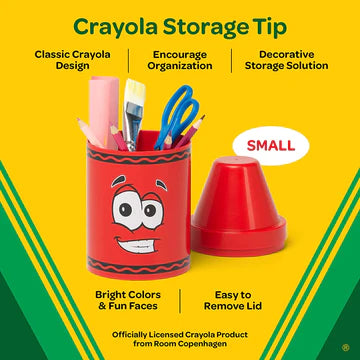 Crayola - Caja de almacenamiento con punta colorida Small