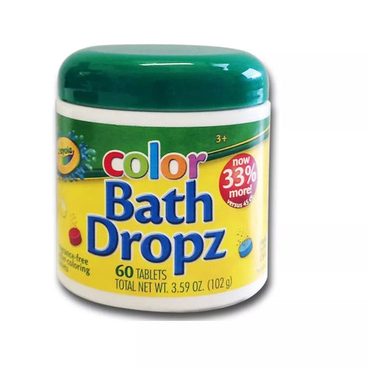 Crayola - Color Bath Dropz 60ct (Tabletas para Colorear el Agua)