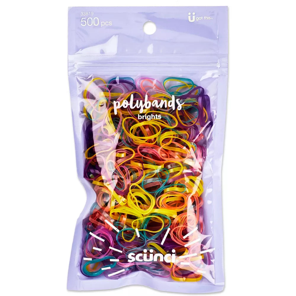 Scunci Polybands Diferentes Colores - 500 unidades