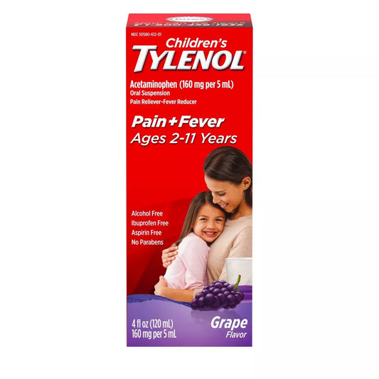 Tylenol para Niños 2-11 Años - Sabor a Uva 4 fl oz