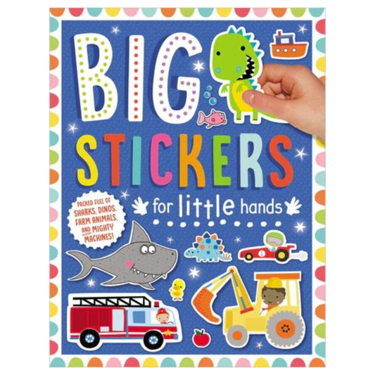 Libro de Actividades - Big Stickers for Little Hands: Sharks, Dino, Farm Animals and Mighty Machines