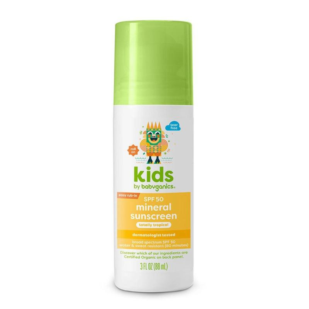 Bloqueador - Babyganics Bola enrollable de protección solar mineral SPF 50 para niños