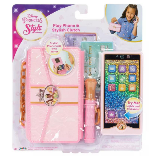 Disney Princess Style Collection Play Teléfono y elegante bolso de mano