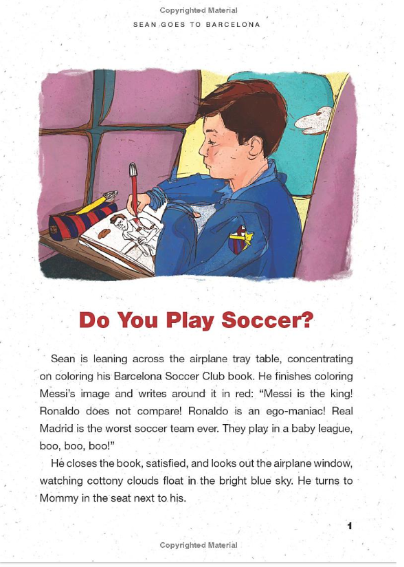 Libro en Inglés - Sean Goes To Barcelona: Un libro para niños sobre fútbol y metas