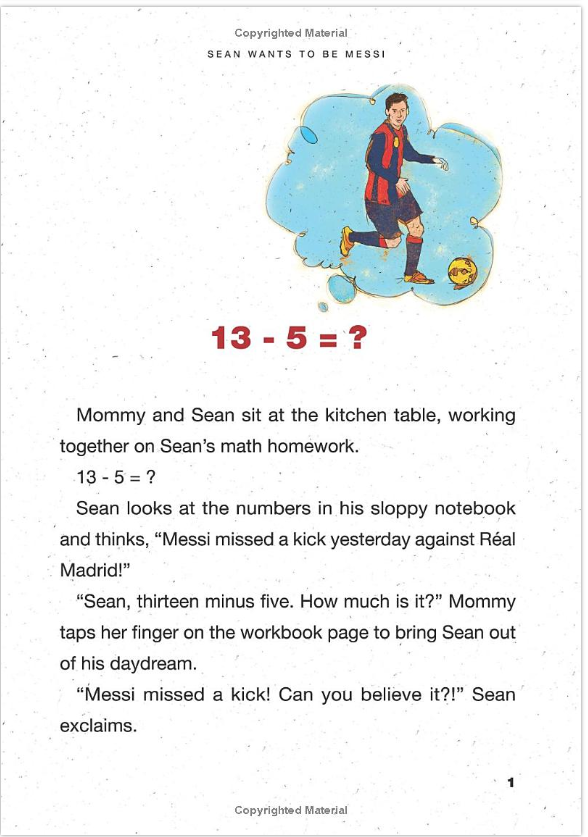 Libro en Inglés - Sean wants to be Messi: Un libro para niños sobre fútbol e inspiración.